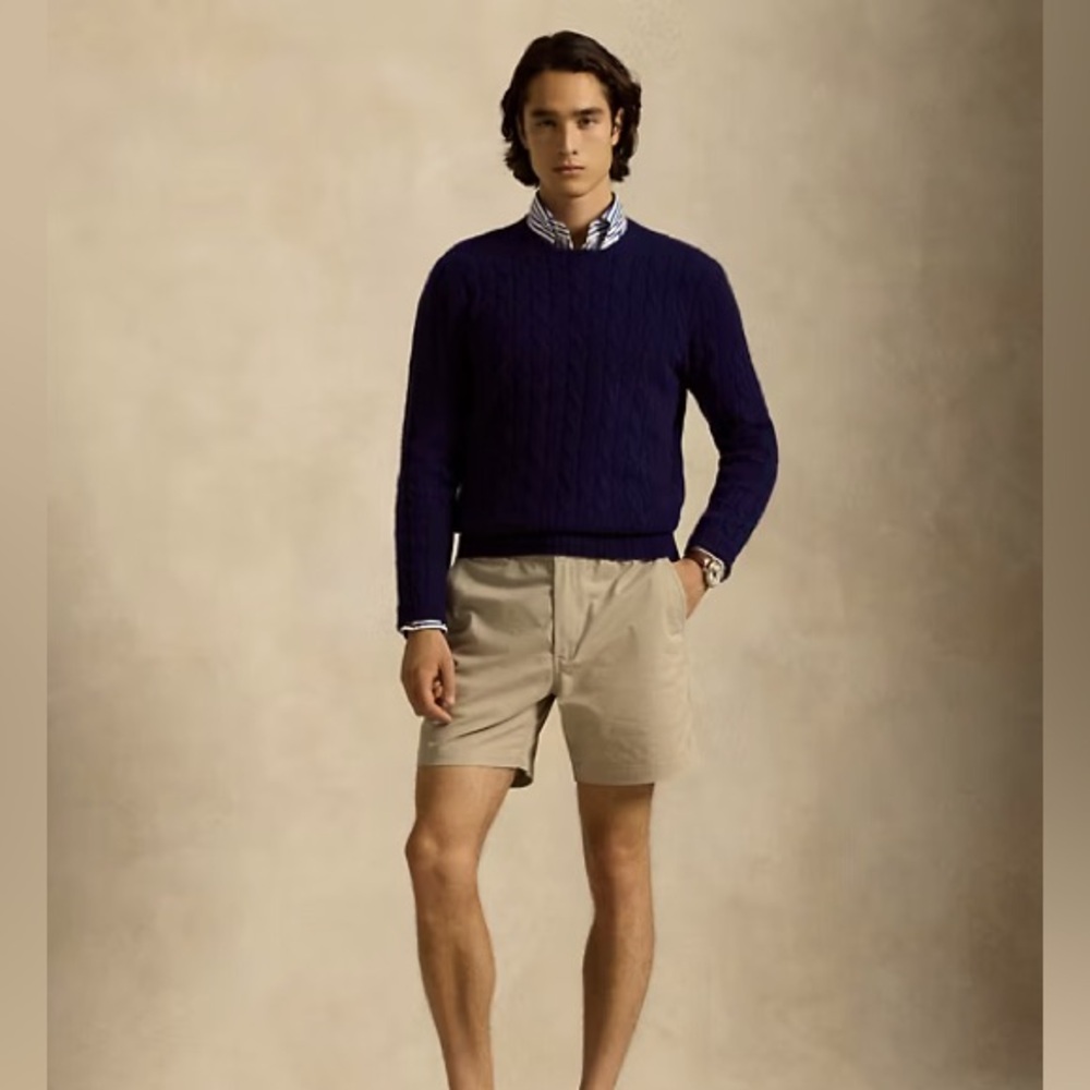Polo Ralph Lauren 8” Inseam Linen Blend Shorts Size 33
